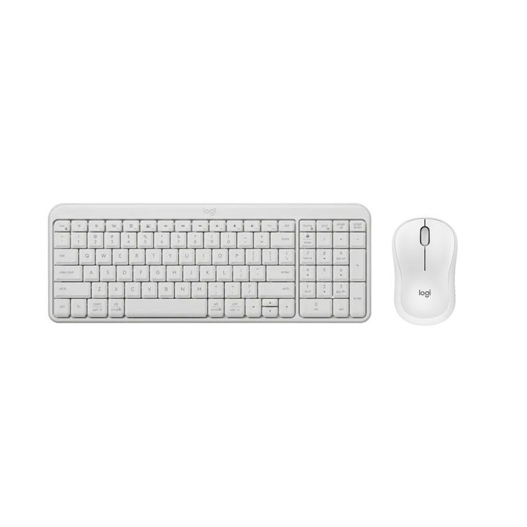 KIT TECLADO Y MOUSE K250 MOUSE M240 BT INALÁMBRICO BLANCO