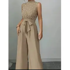 GENERICO - ENTERIZO ELEGANTE PERLADO CUELLO ALTO