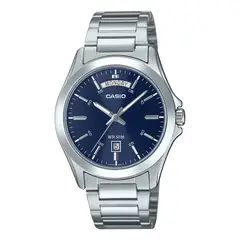 CASIO - Reloj MTP-1370D-2A2VDF Hombre Acero Plateado