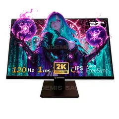 MICRONICS - Monitor Gaming GM27FQ, 27" IPS 2K 2560 x 1440, 120HZ, 1MS, AMD FreeSync.