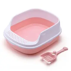 INSPIRA - Arenero Gato Caja de Arena 40 x 30 x 13 Rosa