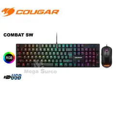 COUGAR - TECLADO + MOUSE GAMING COMBAT SW-RED RGB MECANICO