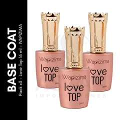 GENERICO - BASE COAT Pack x3 - Love Top 16 ml - WAPIZIMA