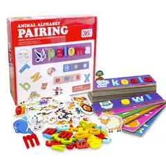 GENERICO - Juego de Letras 3D Formación de Palabras con Encaje