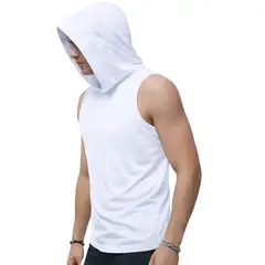 GENERICO - Polo Hombre Premium Sin Manga Con Capucha