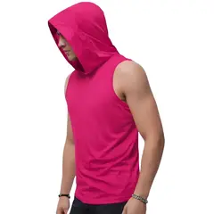 GENERICO - Polo Hombre Premium Sin Manga Con Capucha