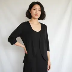 KAST PE - Cardigan Silvia chompa delgada para mujer Negro - Talla M
