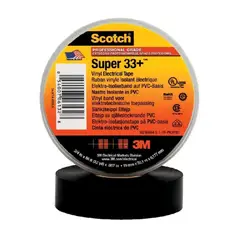 3M - Cinta aislante vinílica Scotch 33+ 34¨ x 20mts negro