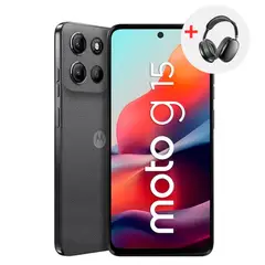 MOTOROLA - CELULAR G15 4RAM 128GB GRIS + REGALO