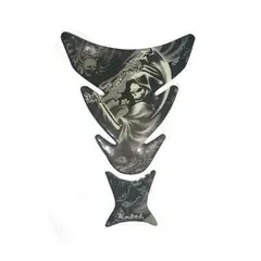 GENERICO - STIKER CALAVERA PARA TAPA DE TANQUE MOTO 1PCS