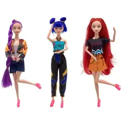 GENERICO - SET DE 3 MUÑECAS K-POP DEMON HUNTERS 30CM ARTICULABLE