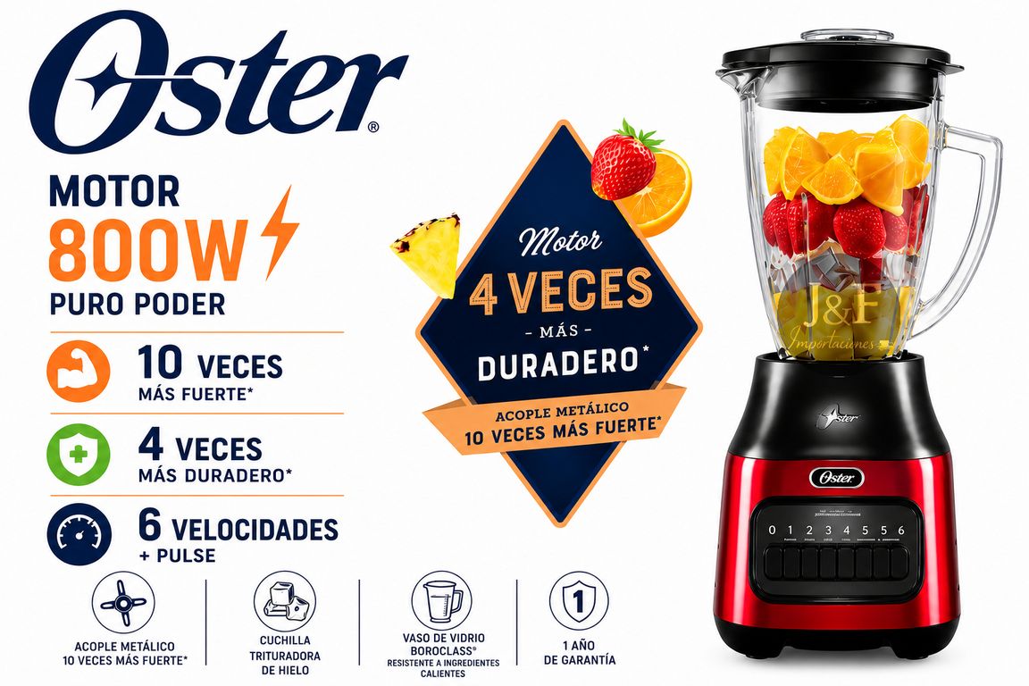 Licuadora BLSTPEG-CPB 6 Velocidades+ pulse de 1.5L