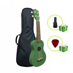 TITAN - UKELELE SOPRANO COLOR VERDE CON FUNDA - MARCA TITÁN