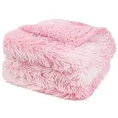 GENERICO - Manta juvenil rosa 125 cmx150 cm