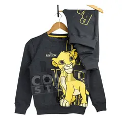 GENERICO - BUZO INFANTIL EL REY LEÓN SIMBA CONJUNTO DEPORTIVO NIÑO