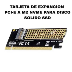 GENERICO - TARJETA DE EXPANCION PCI-E A M2 NVME PARA DISCO SOLIDO SSD