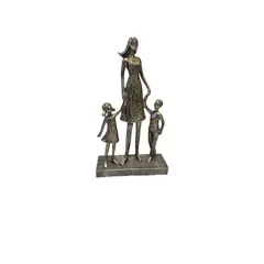 GENERICO - Escultura Decorativa Familia Unida - Adorno Elegante para Sala Regalo Ideal