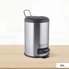 GENERICO - Papelera Clean con Asa y Pedal Facusa 20 Litros