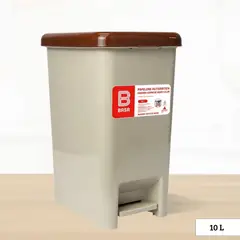 BASA - Papelera Automática Ahorra Espacio Homy Slim Beige 10 Litros