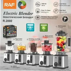 RAFF - LICUADORA MULTIFUNCIÓN 5 EN 1 DE 3 LITROS - 2600W