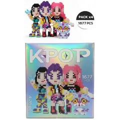 GENERICO - Box De Legos Guerreras Del K-pop- 4 Figuras - 1677 Piezas                         .  .  .   . .        .