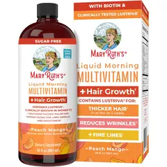 GENERICO - MaryRuth Organics Multivitamínico líquido+crecimiento del cabello Biotina 10000mcg 30 dias