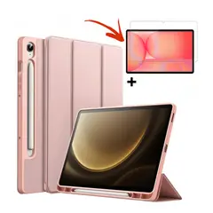SPACE - Funda Smart cover Samsung S10 LITE color ROSADO + mica de vidrio