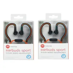 MOTOROLA - Audifonos Earbuds Sport SH008 set de 2 rojo+rojo