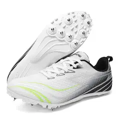 DANWEILE - Zapatillas de atletismo con clavos para estudiantes - Negro