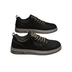 DANWEILE - Zapatos casuales planos cómodos para hombre - Negro
