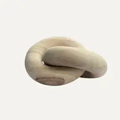 LAR DANIELSEN - Nudo decorativo de madera Knot - Acabado natural