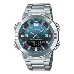 CASIO - Reloj AMW-870DA-2A2VDF Hombre Acero Plateado