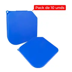 GENERICO - Porta Mascarillas Antibacterial Pack de 10 unds Azul