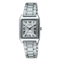 CASIO - Reloj LTP-V007L-7B2 Mujer Cuero Marrón / Blanco