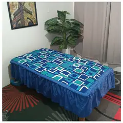 CUTE - CUBRECAMA CON BLONDA 1 PIEZA EN 2 PLAZAS