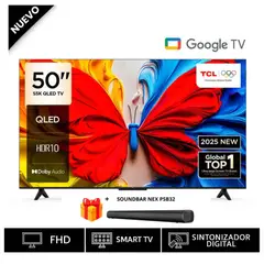 TCL - Televisor 50 50S5K QLED FHD + Soundbar Nex