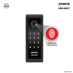 FORTE - Cerradura Digital Cerrojo SR120 Huella Digital y Teclado