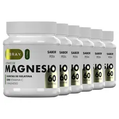 NIBRAY - Citrato de Magnesio con Vitamina C en Gomitas Pack 6 Frascos Vital