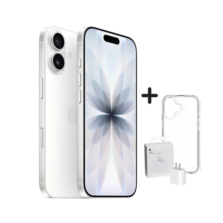 IPHONE 17 256GB ESIM- BLANCO + CARGADOR + CASE