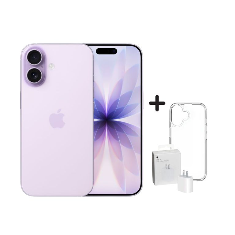IPHONE 17 256GB ESIM- LAVANDA + CARGADOR + CASE
