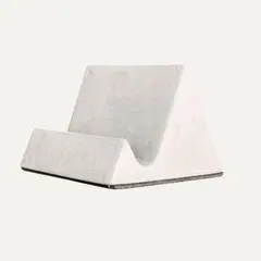 LAR DANIELSEN - Soporte para celular de cemento - diseño ejecutivo blanco