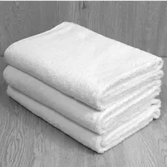 CUTE - TOALLA GRANDE DE ALGODÓN COLOR BLANCO