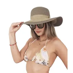 HAWAIIAN ISLAND CREATIONS - Sombrero Strawhat Nude Mujer