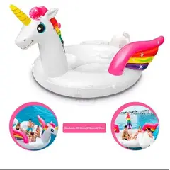 GENERICO - Flotador de Unicornio Gigante Para 4 personas