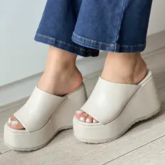 GENERICO - SUECO PARA MUJER ESTEL HUESO TACO 9