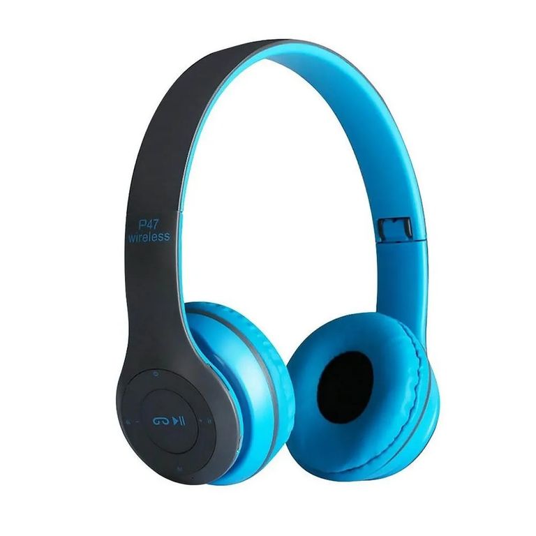 AUDIFONO BLUETOOTH VINCHA P47 AZUL