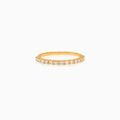 ALDO & CO - Anillo oro amarillo 18K Medio riviére con diamantes princess