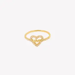 ALDO & CO - Anillo oro amarillo 18K con palabra love calada