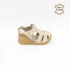 FAR WEST - Sandalias Niña Antonella Cuero Nude