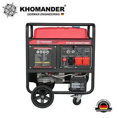 KHOMANDER - GENERADOR GASOLINERO 13000W TRIFASICO 380V -